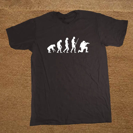 Military Evolution of A Soldier T Shirts